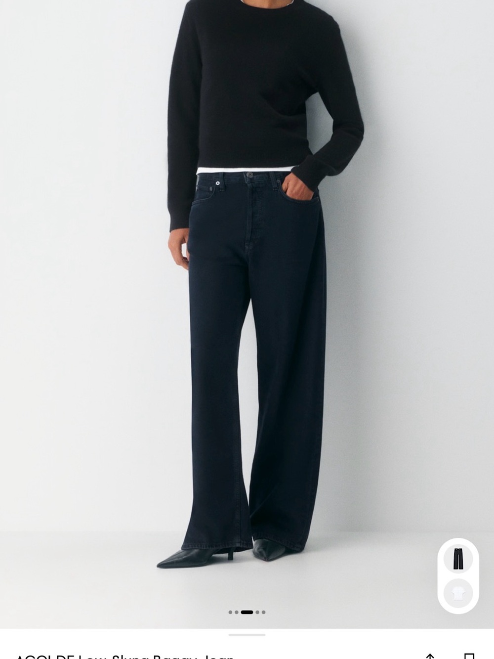 AGOLDE low slung baggy jeans